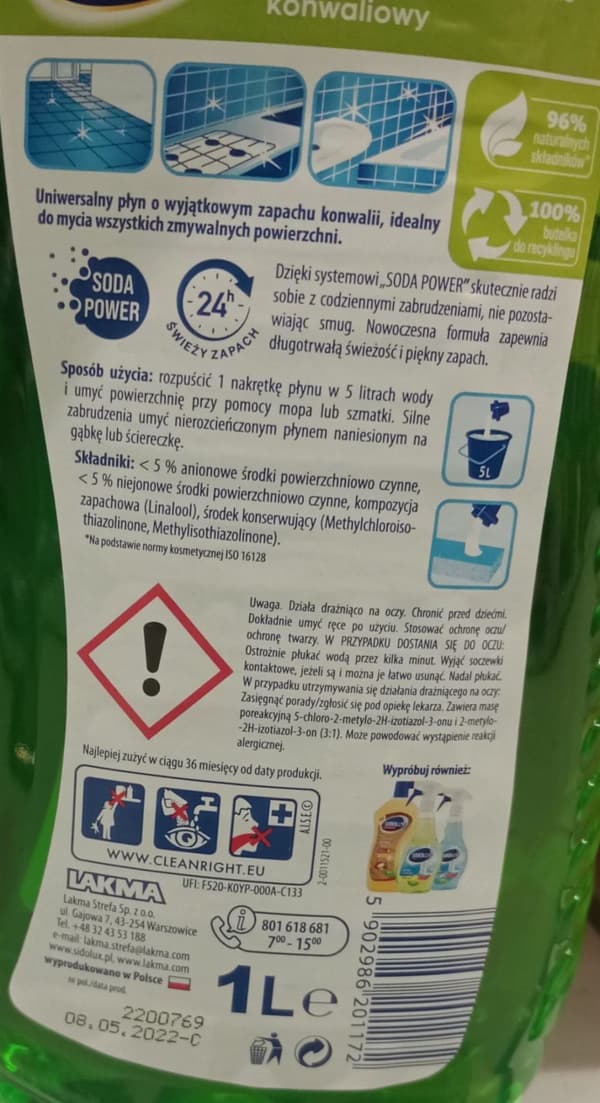 Sidolux Yleiskäyttöinen pyykinpesuneste kielo 1 l