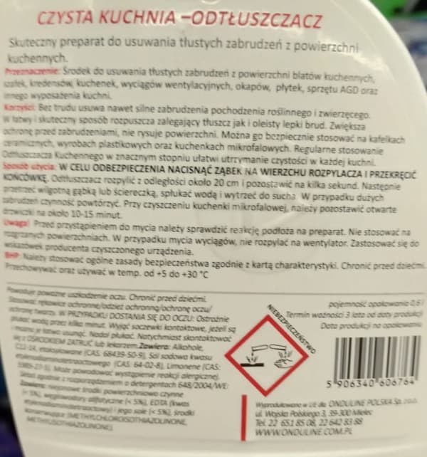 Feda køkkenopvaskemiddel affedter 0,6 l