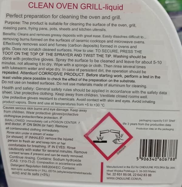 Feda Ovn- og Grillrens 0,6 l