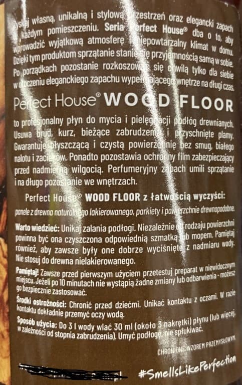 Rengöring för trägolv 500 ml Perfect House