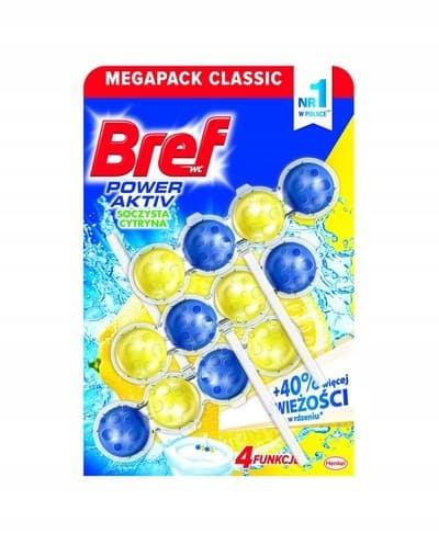 Bref Power Aktiv Toiletophæng Juicy Lemon 3x50g