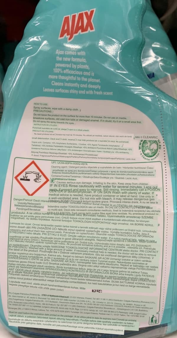 Ajax Kylpyhuoneen Puhdistusaine 750ml
