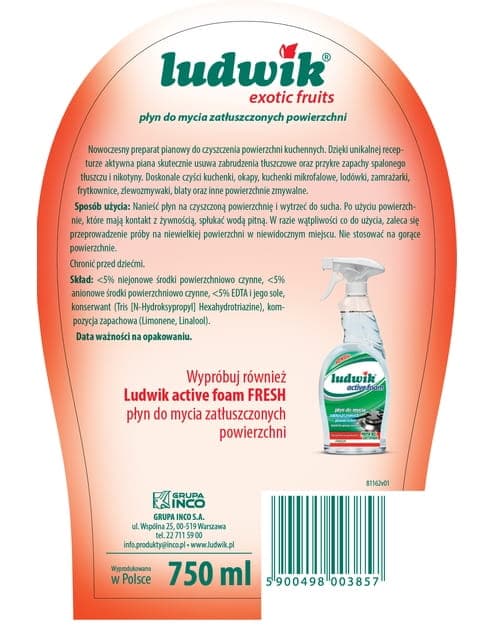 Ludwik ytavfettningsvätska 750 ml