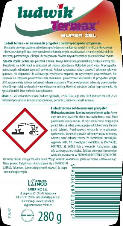 Ludwik Termax palovamman poistogeeli 280 g