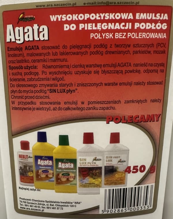 Kiiltävä lattiaemulsio 450 g liukumaton