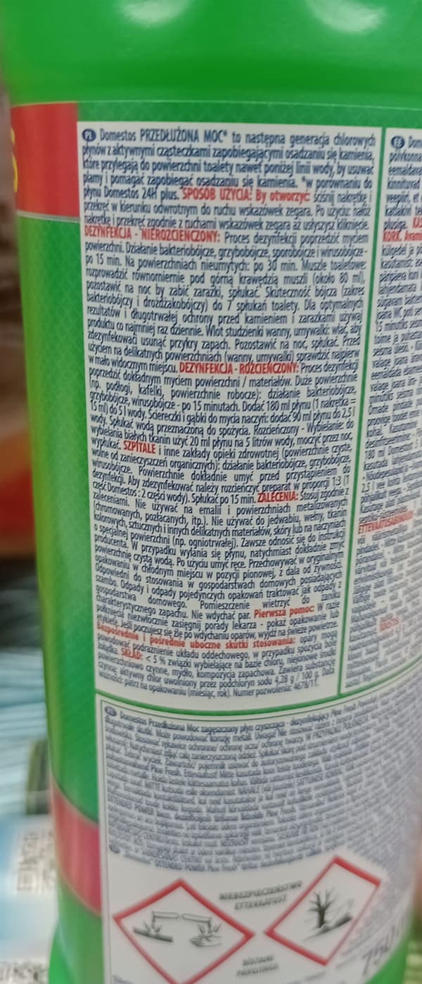 Domestos 750 ml wc-puhdistusgeeli