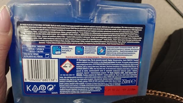Finish astianpesukoneen puhdistusaine 250 ml