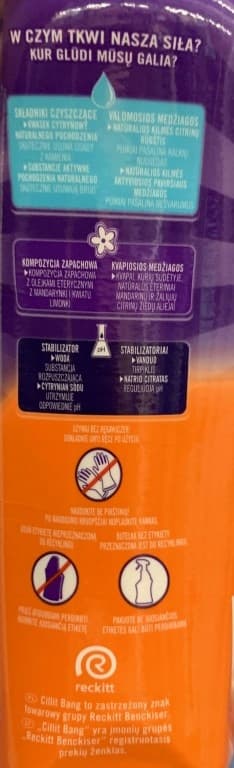 Afkalkningsmiddel til badeværelse Cillit Bang 750ml