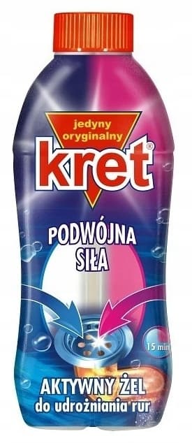 KRET-geeli putkien tukkeutumiseen, tehokas, 700 g