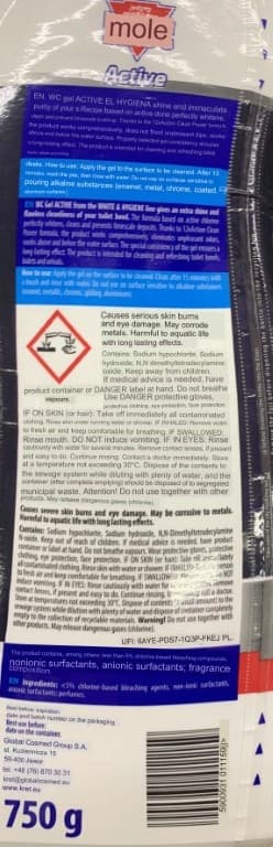 KRET WC:n aktiivinen puhdistusgeeli 750 g