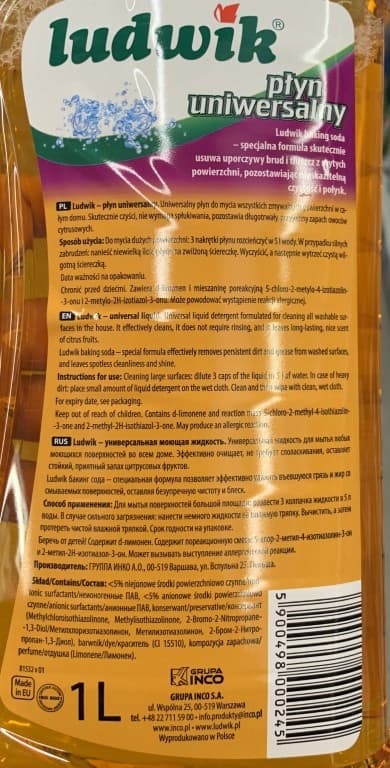 Ludwik universal gulvrens orange 1 l