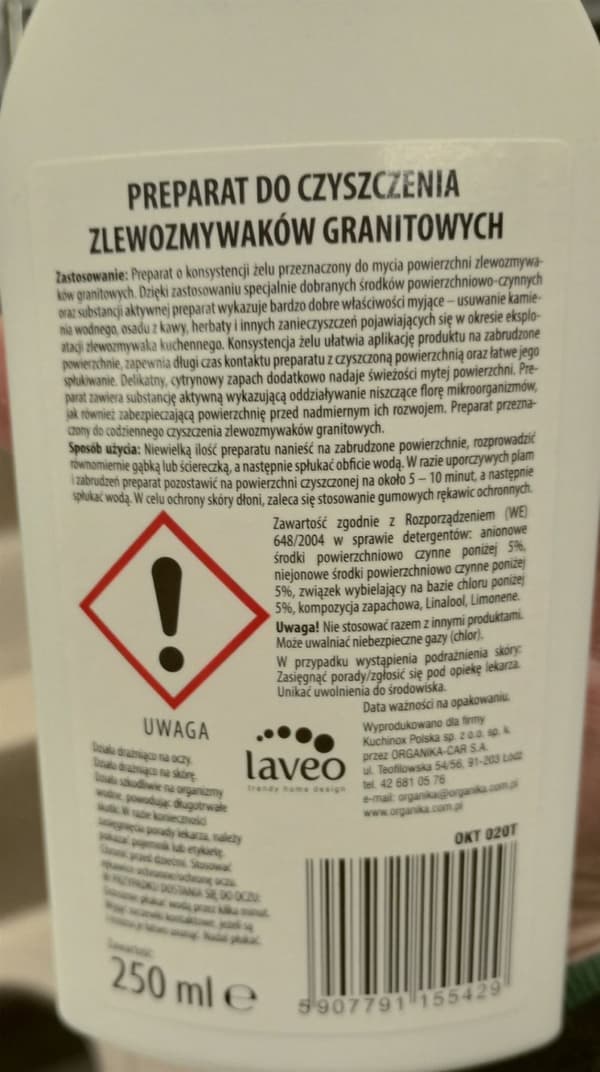 Granitvaskrens 250 ml