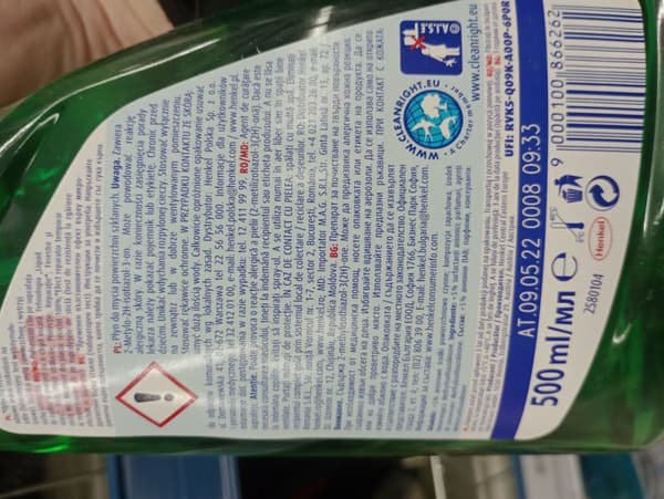 Clin glasrengöring äpple 500 ml