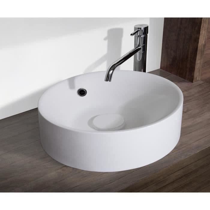 MITOLA Rundvask Capri 38 cm i mat hvid i diameter