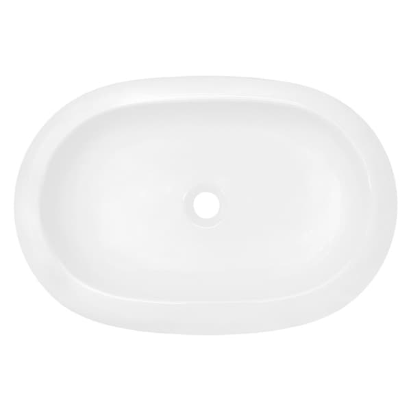Keramisk vask forfængelighed køkkenbordet håndvask bassin håndvask 630 x 420 mm