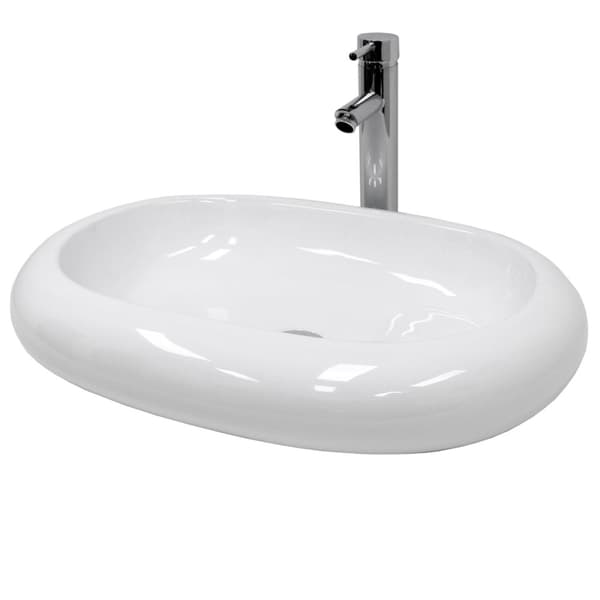 Keramik diskho fåfänga bänkskivan tvättställ bassäng tvättställ 630 x 420 mm