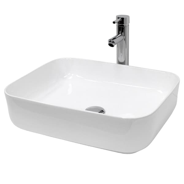 Keramisk vask forfængelighed køkkenbordet håndvask bassin håndvask 505 x 395 mm
