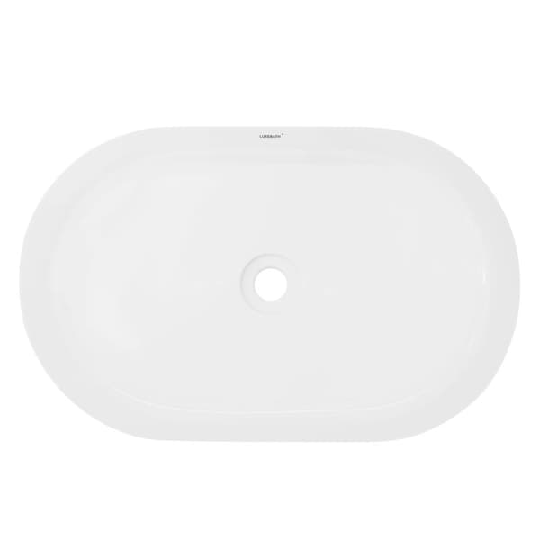 Keramisk vask forfængelighed køkkenbordet håndvask bassin håndvask 605 x 380 mm