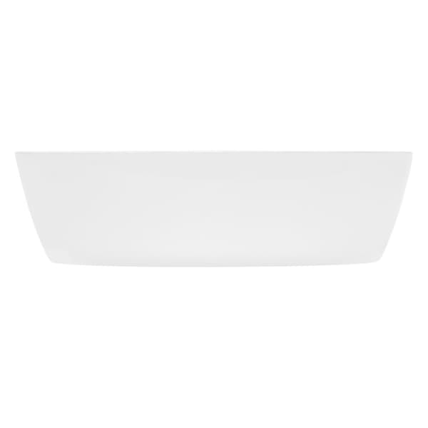 ECD Germany håndvask håndvask inkl. Affaldssæt uden overløb - 505 x 385 x 135 mm - lavet af keramik - hvid - bordplade håndvask bordplade håndvask