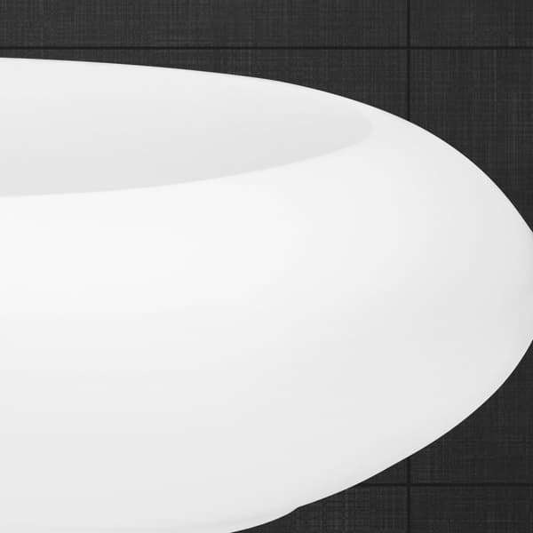 ECD Germany håndvask håndvask - 585x375x145 mm - lavet af keramik - oval - hvid - bordplade håndvask bordplade håndvask håndvask håndvask bordplade