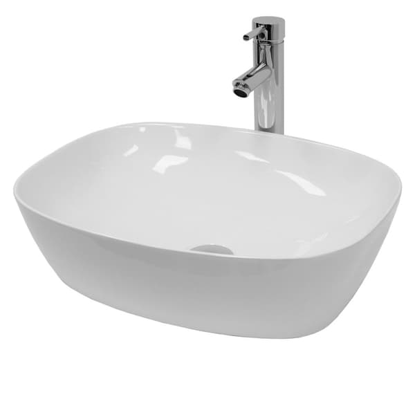 ECD Germany håndvask håndvask - 505x385x135 mm - lavet af keramik - hvid - bordplade håndvask bordplade håndvask håndvask håndvask bordplade håndvask