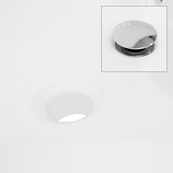 ECD Germany design håndvask håndvask Ø 455 x 185 mm lavet af keramisk rund hvid - bordplade håndvask bordplade håndvask håndvask bordplade håndvask