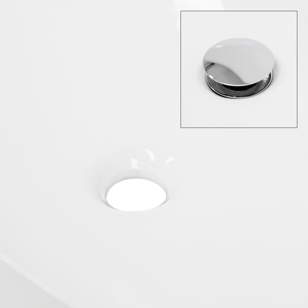 ECD Germany design håndvask håndvask 640 x 365 x 130 mm lavet af keramisk hvid - bordplade håndvask bordplade håndvask håndvask bordplade håndvask