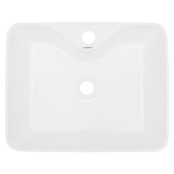 ECD Germany design håndvask håndvask 480 x 380 x 140 mm lavet af keramisk hvid - bordplade håndvask bordplade håndvask håndvask bordplade håndvask