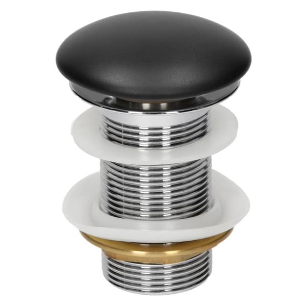 ML Design keramisk vask i sort matte, Ø 40x14.5 cm, rund essay bassin, moderne forfængelighed