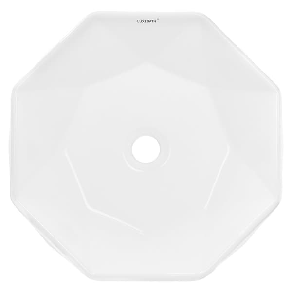 ML-Design Keramisk håndvask i hvid blank, Ø 42x13.5 cm, Diamond Design, Round Essay Basin, Moderne Forfængelighed, Vaskeskål Vaskeplad Håndvask