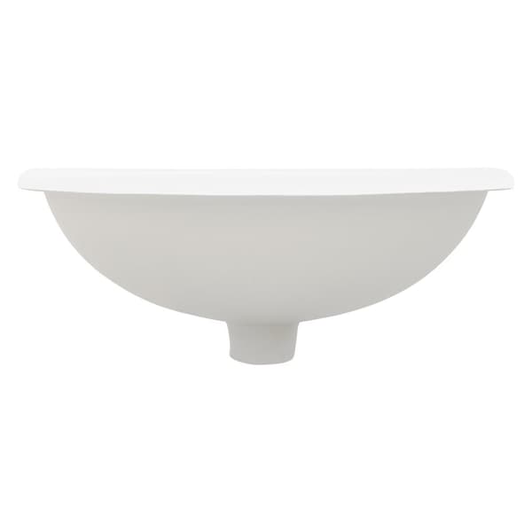 ML-Design keramisk håndvask hvid skinnende 49x19.5x40.5cm oval indbygget håndvask med overløb og blomsterhul, badeværelse bordplade håndvask indbygget