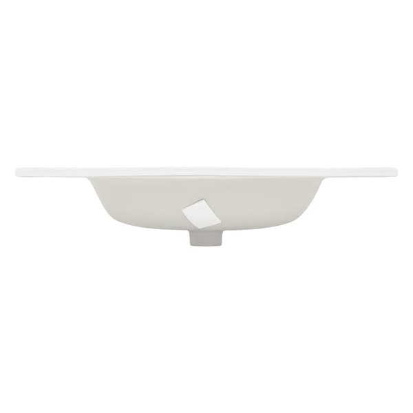 ML Design keramisk håndvask hvid 71x16.5x46 cm, indbygget håndvask med trykhul og overløb, top håndvask indbygget håndvask vaskeri, til badeværelset
