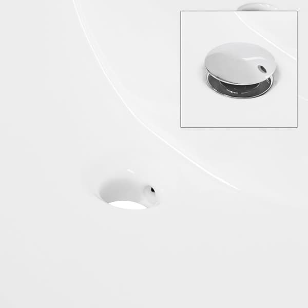 ML Design keramisk vask Hvid 81x16.5x46 cm firkantet, indbygget håndvask med trykhul og overløb, top håndvask indbygget håndvask, til badeværelset