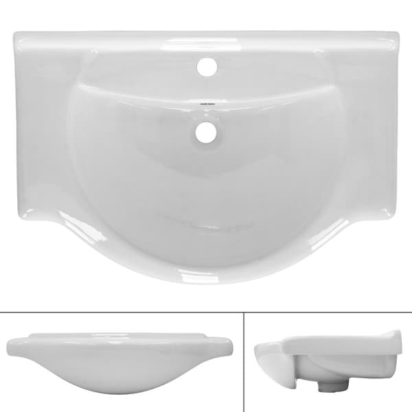 ML Design keramisk håndvask hvid 77x21,5x51,5 cm, indbygget håndvask med trykhul og overløb, top håndvask vaskeskål vaskerum hånd, til badeværelset