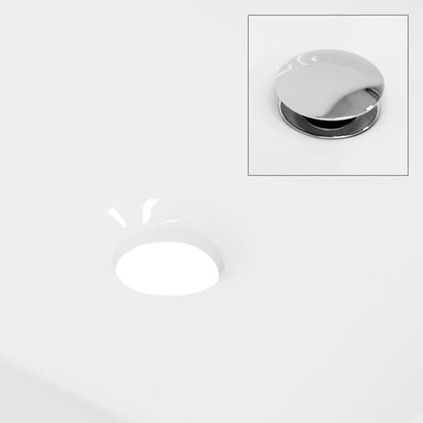 ML Design keramisk håndvask hvid 86x21,5x51,5 cm, indbygget håndvask med trykhul og overløb,top håndvask indbygget håndvask vaskeskål,til badeværelset