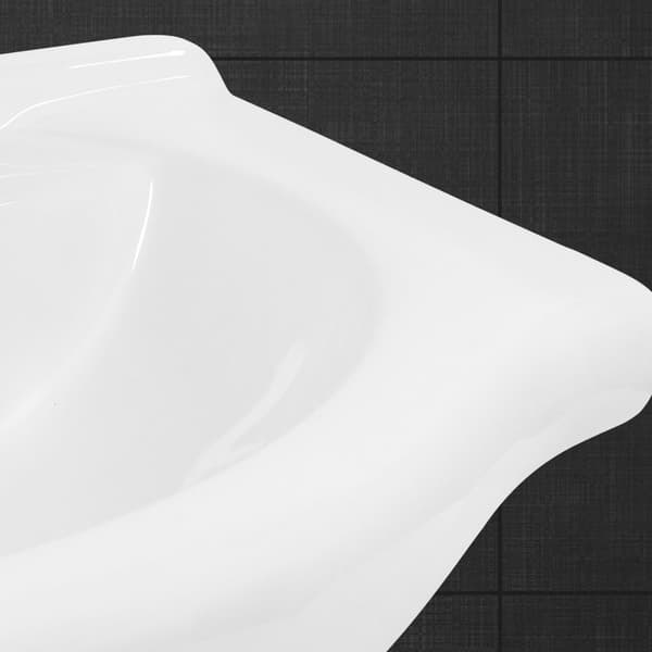 ML Design keramisk håndvask hvid 86x21,5x51,5 cm, indbygget håndvask med trykhul og overløb,top håndvask indbygget håndvask vaskeskål,til badeværelset