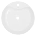 Pikkukuva 2 / 9: ECD Germany pesuallas pesuallas sis. Jätesetti ilman ylivuotoa - 460 x 460 x 155 mm - valmistettu keramiikasta - valkoinen - työtaso pesuallas työtaso