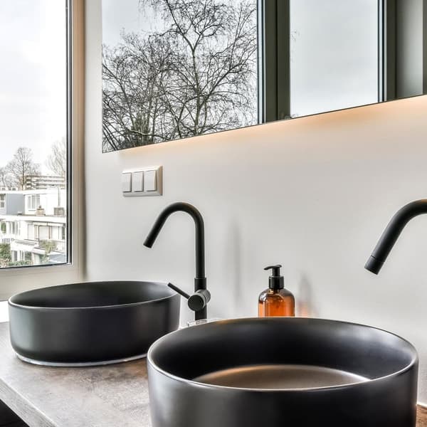 ECD Germany Design pesuallas pesuallas Ø 355 x 120 mm, keraaminen pyöreä valkoinen - työtaso pesuallas tiskiallas pesuallas pesuallas työtaso