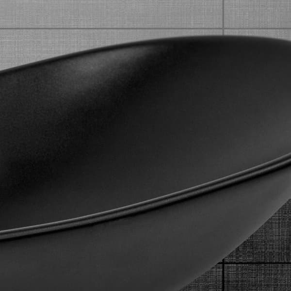 ECD Germany Design pesuallasteline 640 x 365 x 130 mm, valmistettu keraamisesta valkoisesta - työtasoinen pesuallas työtaso pesuallas käsin pesuallas