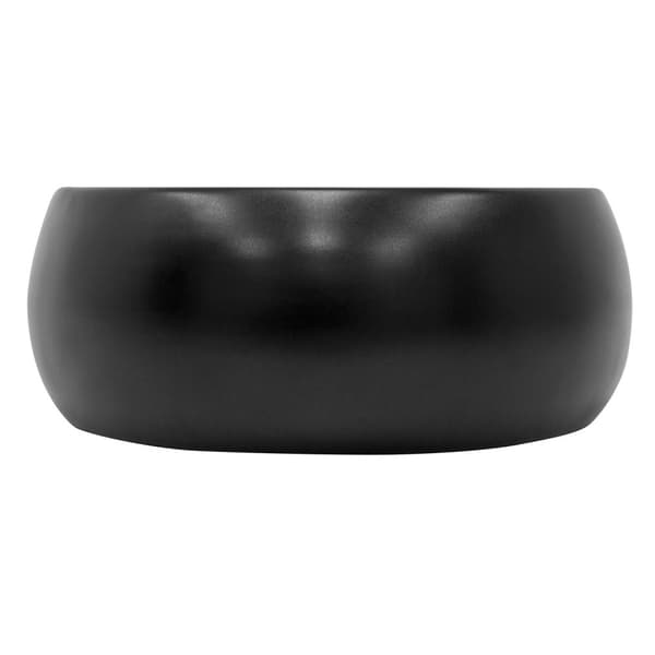 ECD Germany vask bassin Ø 400 x 350 mm runde keramik, hvid, top bassin top håndvask håndvask Vessel sink sink bassin vandfald håndvask vask nøgle