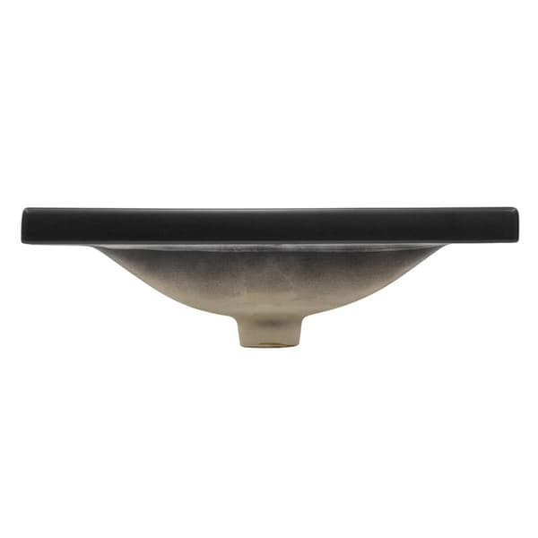 ML-Design keramisk håndvask hvid 51x15.5x41.5cm Eckig Indbygget håndvask med trykhul og overløb, top håndvask Indbygget håndvask Vaskekop Vaskområde