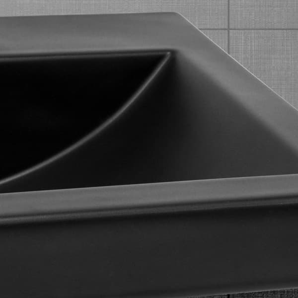 ML-Design keramisk håndvask hvid 51x15.5x41.5cm Eckig Indbygget håndvask med trykhul og overløb, top håndvask Indbygget håndvask Vaskekop Vaskområde