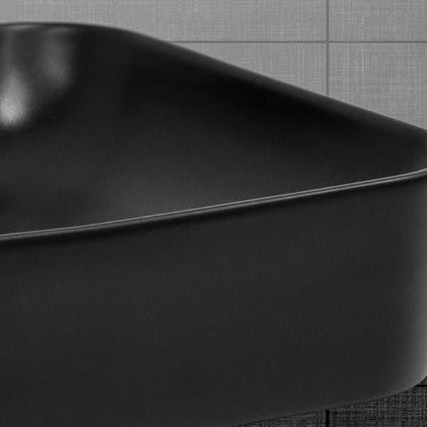 ECD Germany design håndvask håndvask 480 x 380 x 140 mm lavet af keramisk hvid - bordplade håndvask bordplade håndvask håndvask bordplade håndvask
