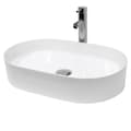 Miniatyrbillede 1 af 8: Keramisk vask forfængelighed køkkenbordet håndvask bassin håndvask 605 x 380 mm