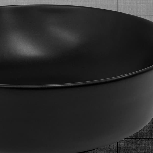 ECD Germany håndvask - 400 x 400 x 135 mm - lavet af keramik - rund - hvid - bordplade håndvask bordplade håndvask håndvask håndvask bordplade