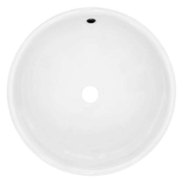 ECD Germany pesuallas pesuallas sis. Ylivuotoa sisältävän jätesarjan - 420 x 420 x 170 mm - valmistettu keramiikasta - valkoinen - työtaso pesuallas