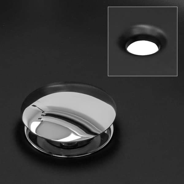 ML-Design Tvättställ Keramik Svart matt Ø 40x14;5 cm rund inkl. Avloppssats; Modernt ovanpåliggande tvättställ utan överlopp; Handfat Tvättfat
