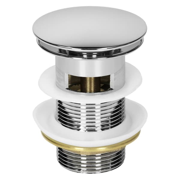 ML-Design Keramisk Vask i Mat Sort Ø 420x170 mm med Afløbsventil; Rund Overfladevask; Moderne Håndvask; Vaskeskål med Overløb og Afløbshul; Håndvask