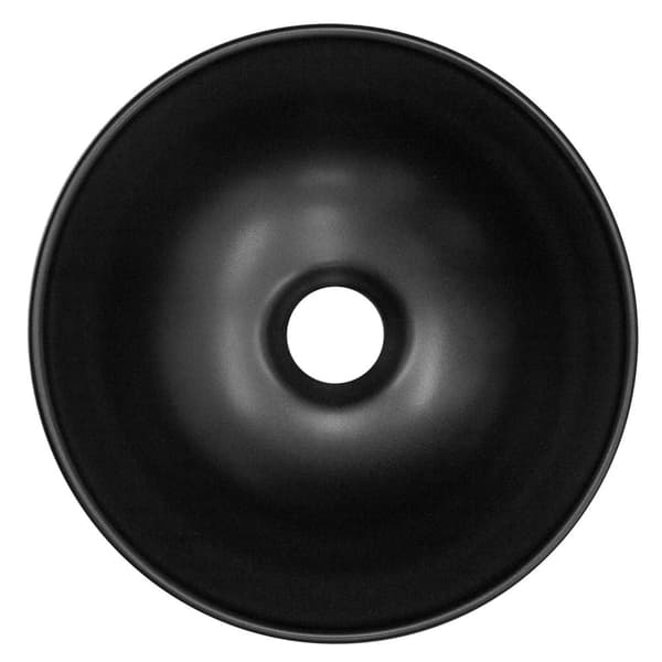 ML-Design keramisk håndvask i hvid blank, Ø 28x11.6 cm, rund essay bassin, moderne forfængelighed, vaskeskål med afløbshul, vask område hånd håndvask
