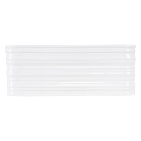 ML-Design Håndvask af keramik i skinnende hvid 39x39x15 cm Firkantet; Moderne overfladevask; Design bordvask; Håndvask til badeværelse og gæstetoilet